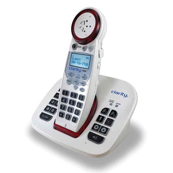 Clarity XLC8 slow talk amplified cordless phone system.